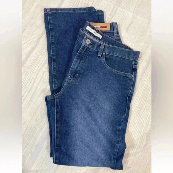 Vintage Classic Tommy Hilfiger Woman’s Denim Jeans Size 8 Stright Fit  Med Wash - Picture 15 of 16